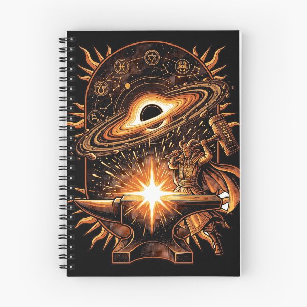 Item preview, Cosmic Blacksmith Forging Stars Celestial Anvil Alchemist Aesthetic designed and sold by mood-draftsman.