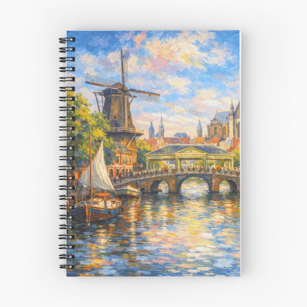 Item preview, A painting of Leiden, the Netherlands – A Beautiful place in Europe. designed and sold by GalleryKauffeld.