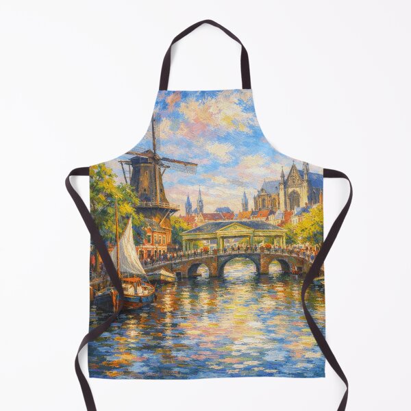 Item preview, A painting of Leiden, the Netherlands – A Beautiful place in Europe. designed and sold by GalleryKauffeld.