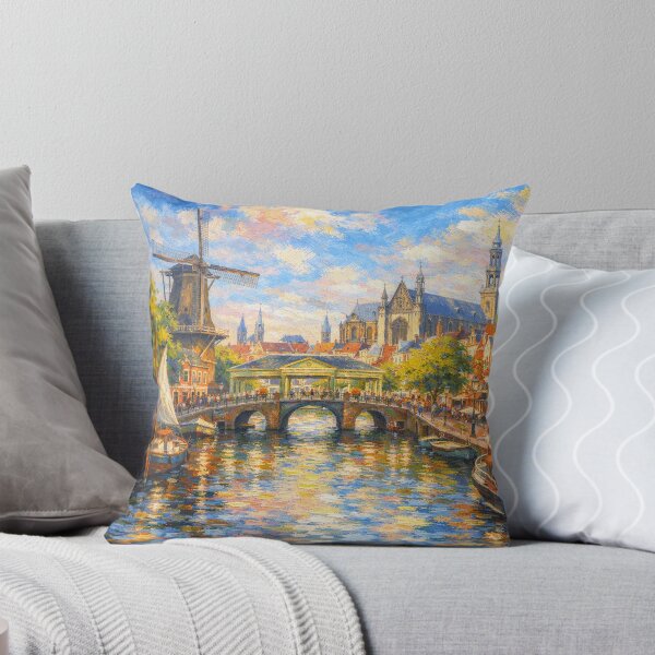 Item preview, A painting of Leiden, the Netherlands – A Beautiful place in Europe. designed and sold by GalleryKauffeld.
