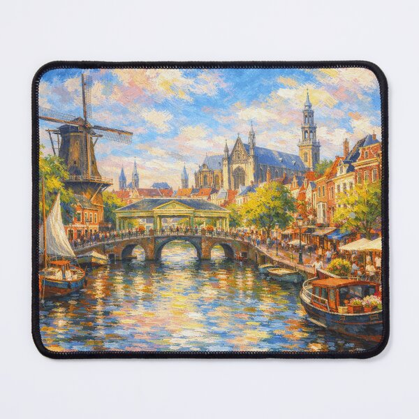 Item preview, A painting of Leiden, the Netherlands – A Beautiful place in Europe. designed and sold by GalleryKauffeld.