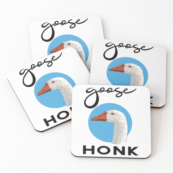 Item preview, White Goose Blue Circle Portrait designed and sold by picopy.