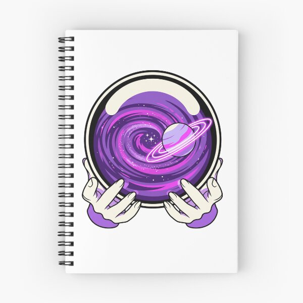 Item preview, Celestial Crystal Ball Galaxy Saturn Divination Witchy Hands Aesthetic designed and sold by mood-draftsman.