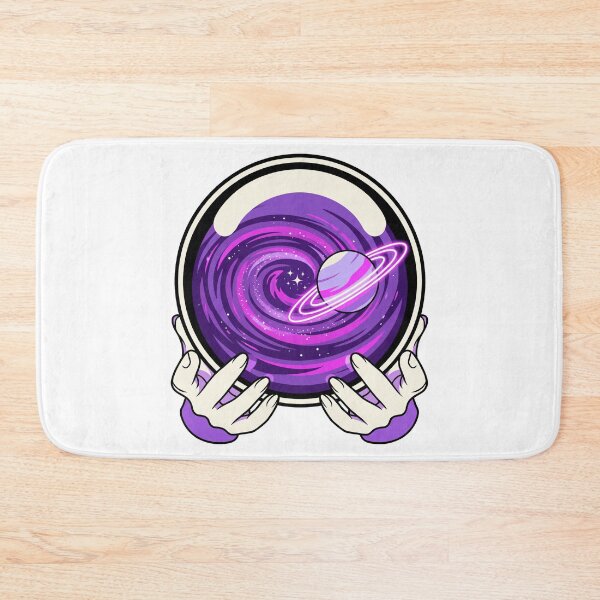 Item preview, Celestial Crystal Ball Galaxy Saturn Divination Witchy Hands Aesthetic designed and sold by mood-draftsman.