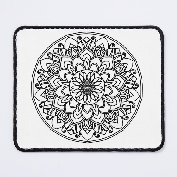 Item preview, Sunflower Mandala Line Art designed and sold by ArtBySaMandala.