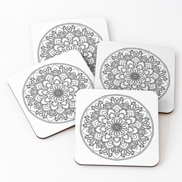 Item preview, Sunflower Mandala Line Art designed and sold by ArtBySaMandala.