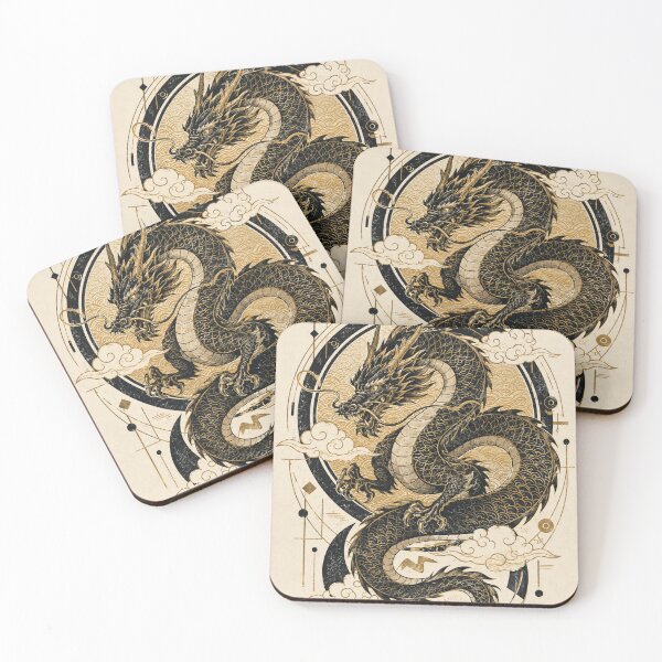 Item preview, Japanese Dragon in Clouds designed and sold by  Silent Japan Studio.