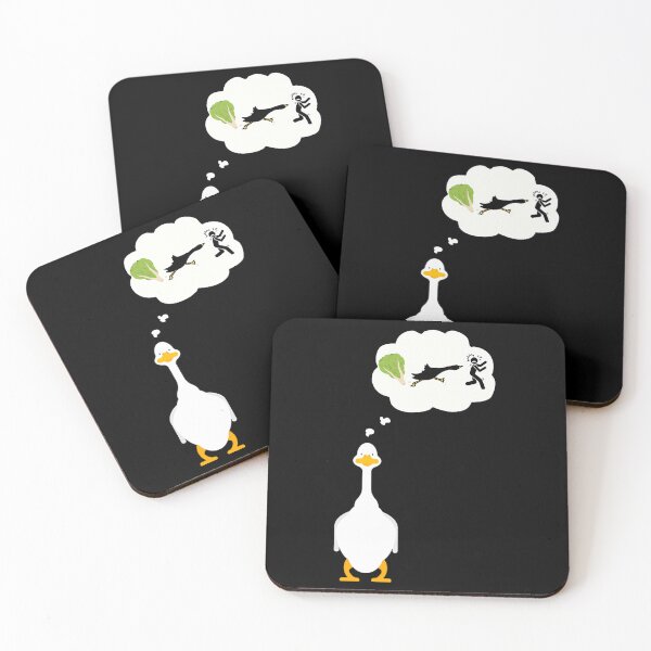 Item preview, White Goose Thinking Of Chasing Humans designed and sold by picopy.