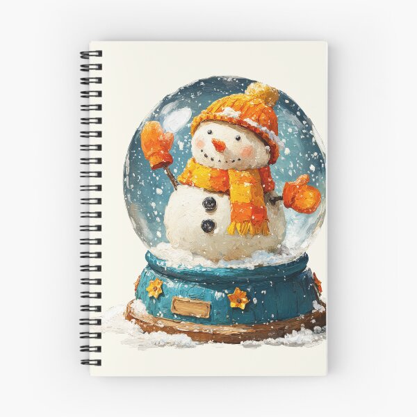 Item preview, Impasto Painted Winter Snowman Snow Globe Art designed and sold by colorful-white.