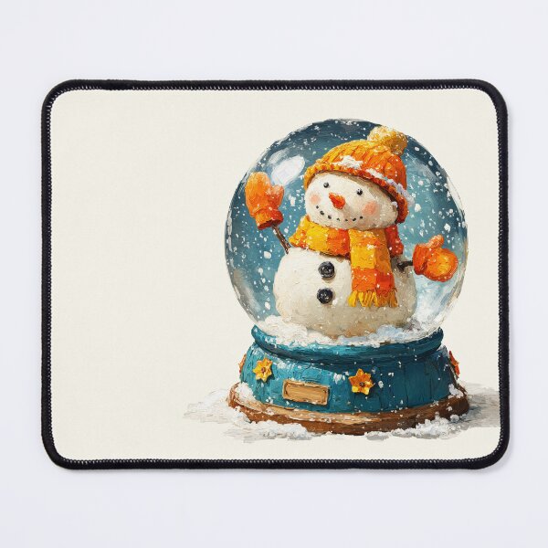 Item preview, Impasto Painted Winter Snowman Snow Globe Art designed and sold by colorful-white.