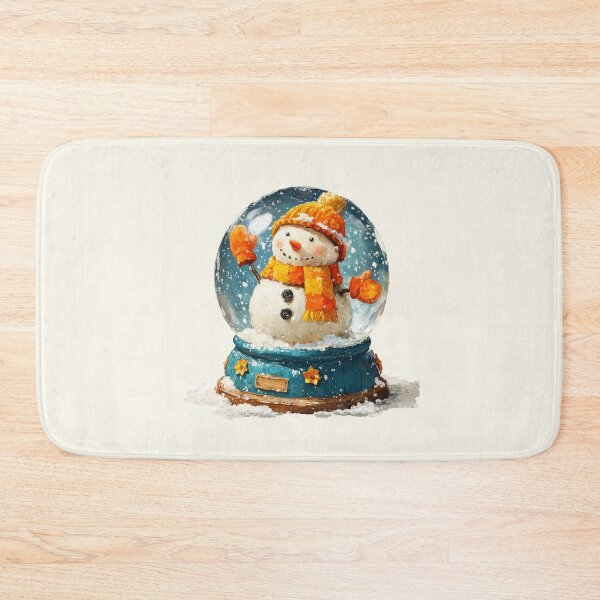 Item preview, Impasto Painted Winter Snowman Snow Globe Art designed and sold by colorful-white.