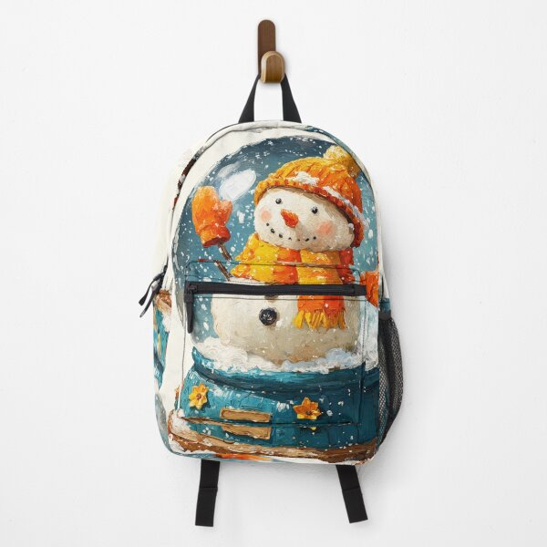 Item preview, Impasto Painted Winter Snowman Snow Globe Art designed and sold by colorful-white.