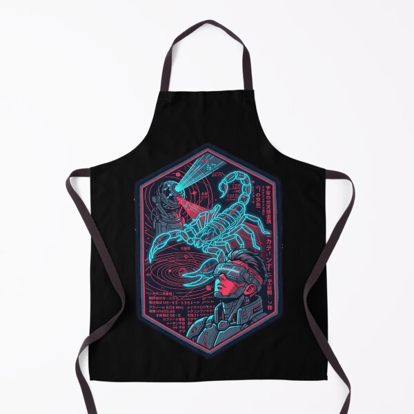 Item preview, Cyberpunk Scorpio Zodiac Neon Hologram Techwear Anime Astronaut Aesthetic designed and sold by mood-draftsman.
