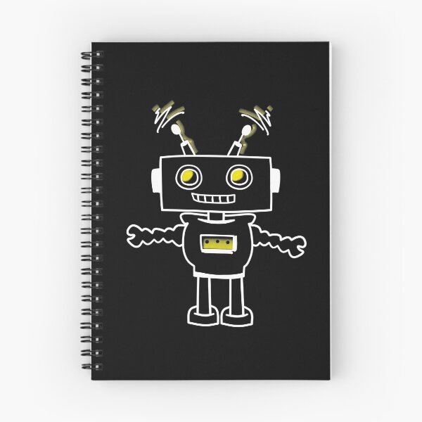 Item preview, Black and White Baby Robot designed and sold by Ruth's Unique Designs .