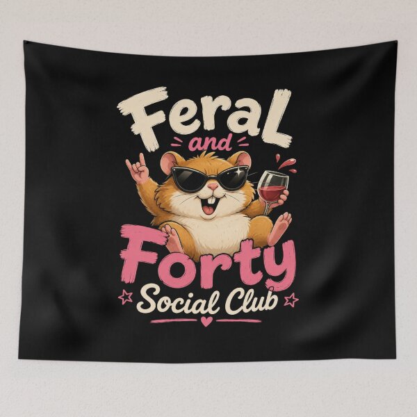Item preview, Feral and Forty Social Club  designed and sold by TheEndDesign.