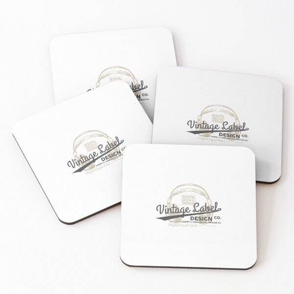 Item preview, Vintage Headphones Audio Studio Denim Label Emblem designed and sold by FitNow.