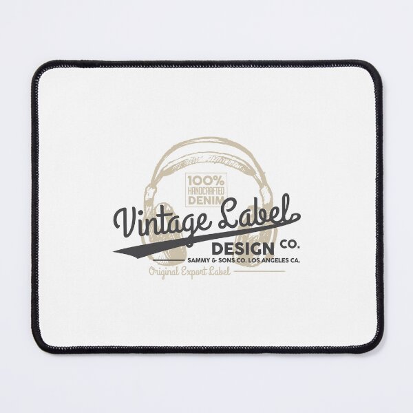 Item preview, Vintage Headphones Audio Studio Denim Label Emblem designed and sold by FitNow.