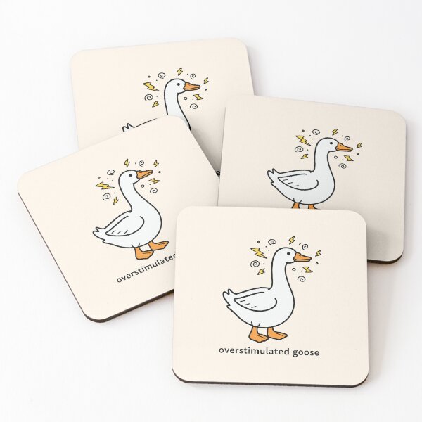 Item preview, Overstimulated Goose Funny Cartoon designed and sold by Blinkwater Designs.