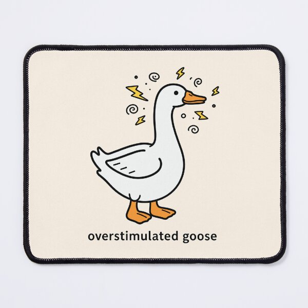 Item preview, Overstimulated Goose Funny Cartoon designed and sold by Blinkwater Designs.