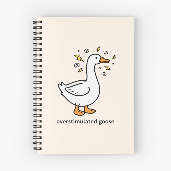 Item preview, Overstimulated Goose Funny Cartoon designed and sold by Blinkwater Designs.