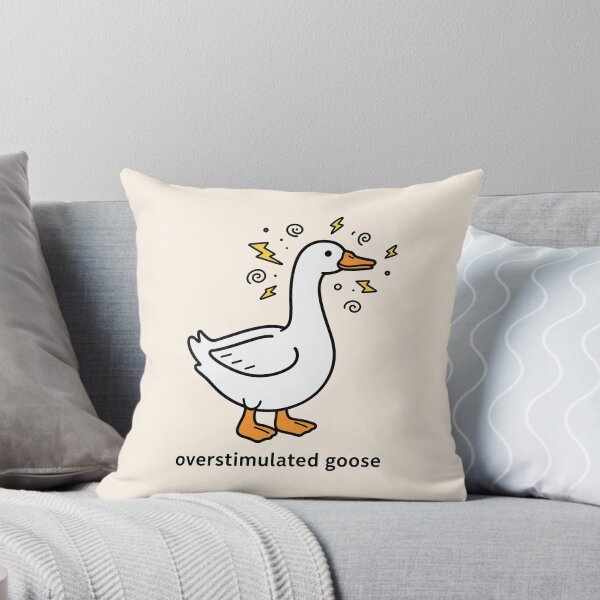 Item preview, Overstimulated Goose Funny Cartoon designed and sold by Blinkwater Designs.