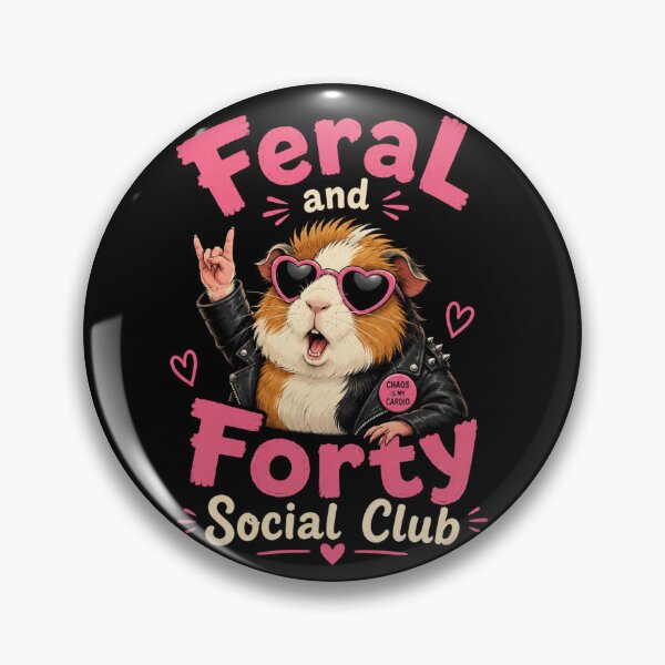 Item preview, Feral and Forty Social Club  designed and sold by TheEndDesign.
