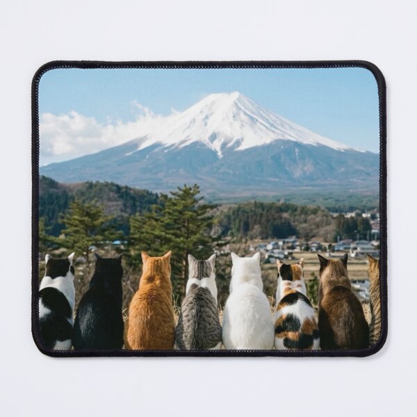 Item preview, Cats Admiring Mount Fuji designed and sold by Komatoya.