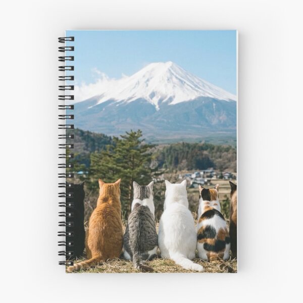 Item preview, Cats Admiring Mount Fuji designed and sold by Komatoya.