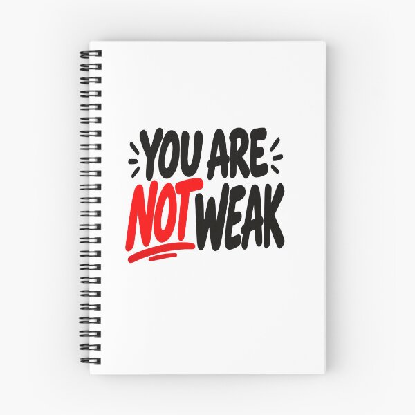Item preview, You Are Not Weak Motivational Quote | Strong Mindset Inspirational Typography designed and sold by Lovestickerco.