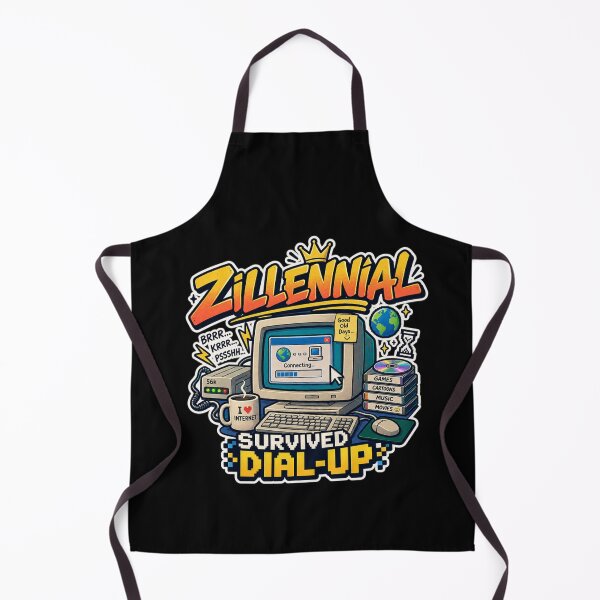 Item preview, Zillennial Survived Dial-Up | 90s Nostalgia designed and sold by ritach11.