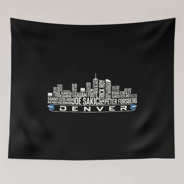 Artikelvorschau, Denver Skyline Word Art Hockey Grafik entworfen und verkauft von NicoleJoh28411.