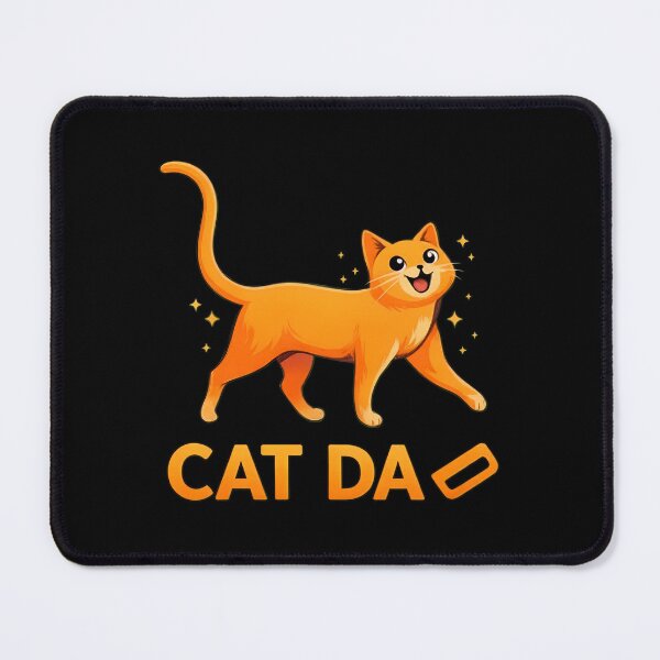 Item preview, Cute Orange Cat 'CAT DA' Funny Animal Art designed and sold by OlyvieArt.
