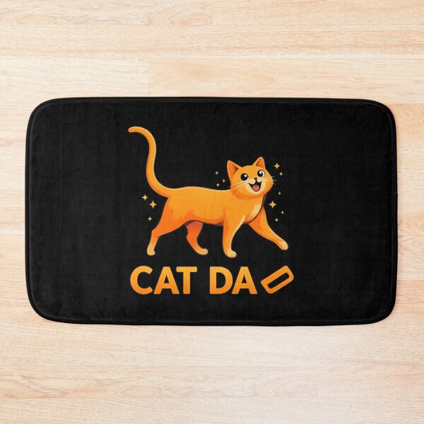 Item preview, Cute Orange Cat 'CAT DA' Funny Animal Art designed and sold by OlyvieArt.