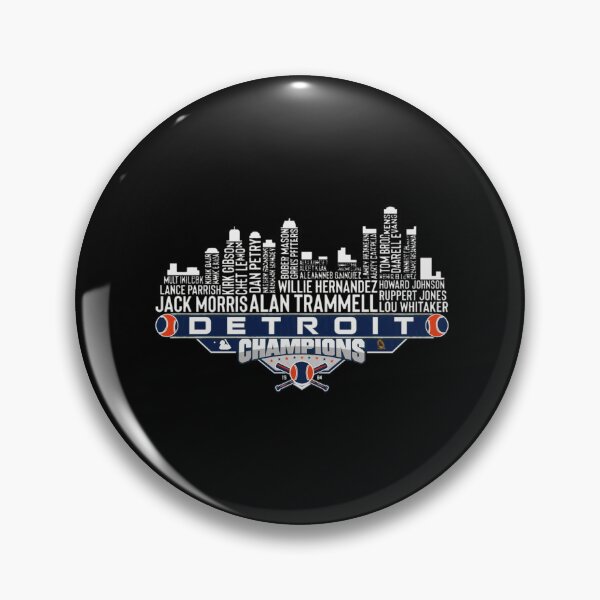 Item preview, Detroit Champions Skyline Player Names Baseball Graphic designed and sold by Print Art Design Studio LLC.