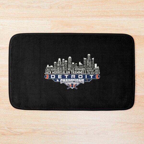 Item preview, Detroit Champions Skyline Player Names Baseball Graphic designed and sold by Print Art Design Studio LLC.