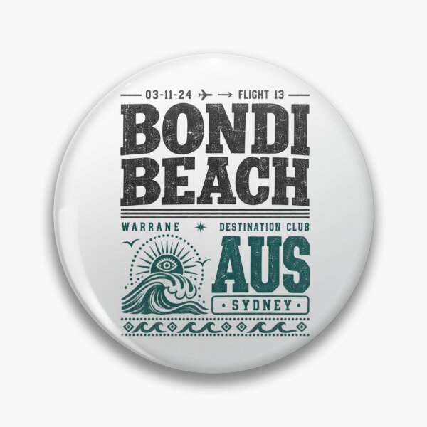 Artikelvorschau, Bondi Beach Sydney Vintage Flight Destination Club Warrane Aus Retro Surf entworfen und verkauft von Yellowriversss.