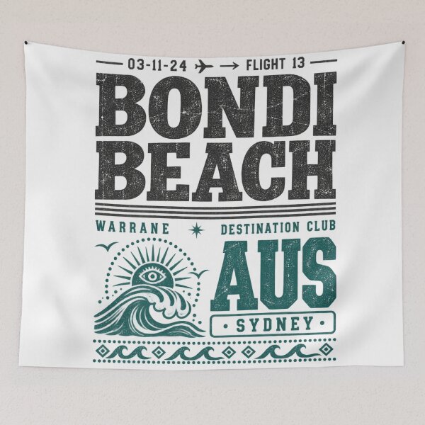 Item preview, Bondi Beach Sydney Vintage Flight Destination Club Warrane Aus Retro Surf designed and sold by Yellowriversss.