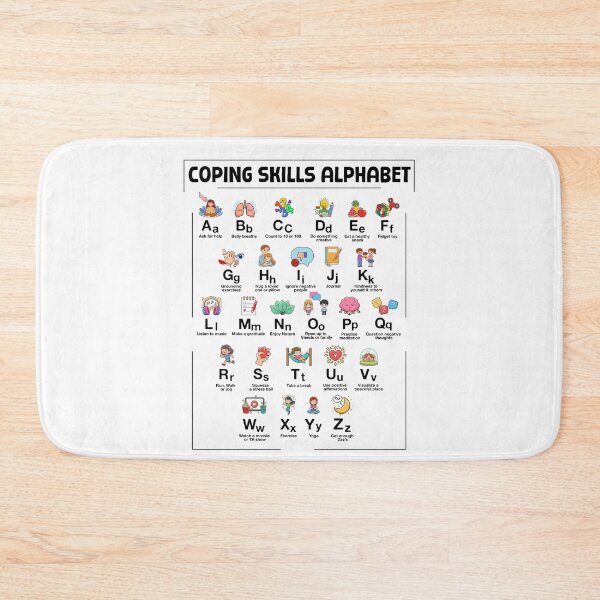 Item preview, World Mental Health Day Coping Skills Alphabet Kid designed and sold by ShirTomDesigns.