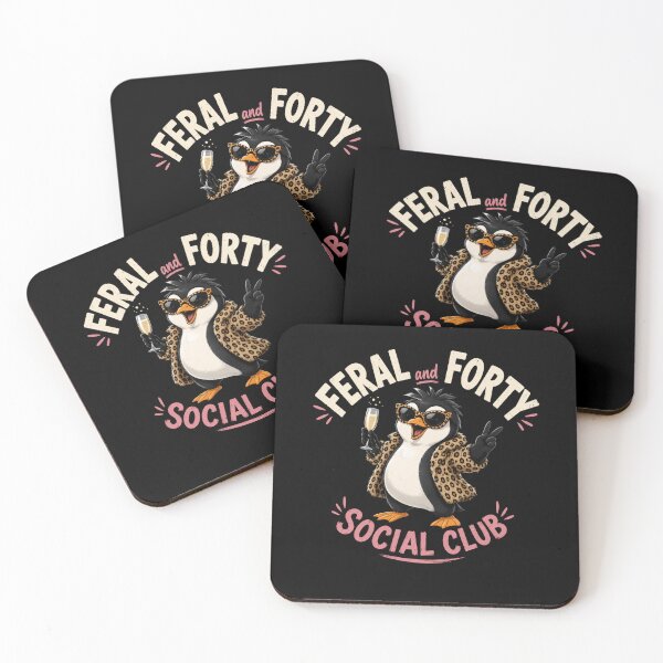Item preview, Feral and Forty Social Club  designed and sold by TheEndDesign.
