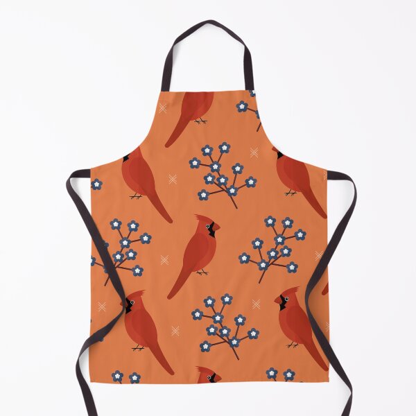 Item preview, Red cardinals on orange designed and sold by reneesillus.