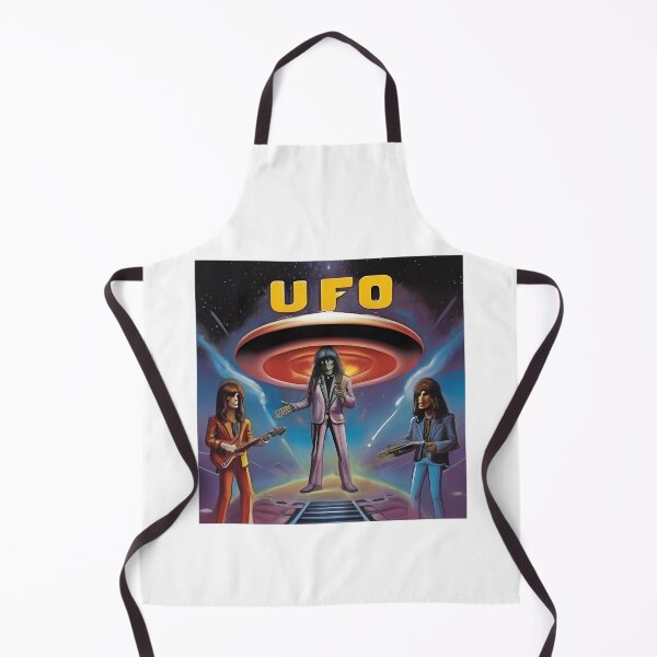 Item preview, Dressed Rock Musicians Standing Beneath Glowing Alien Spaceship designed and sold by Anas2627.