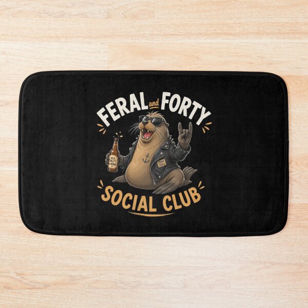 Item preview, Feral and Forty Social Club  designed and sold by TheEndDesign.