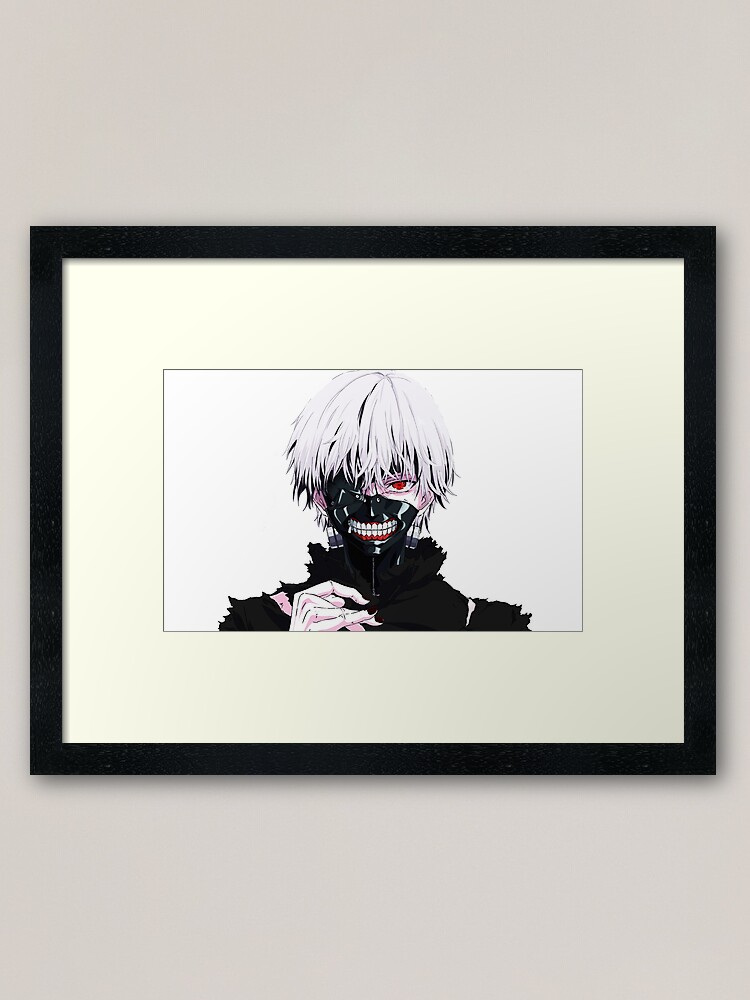Ken Kaneki Tokyo Ghoul Framed Art Print By Dikaze Redbubble
