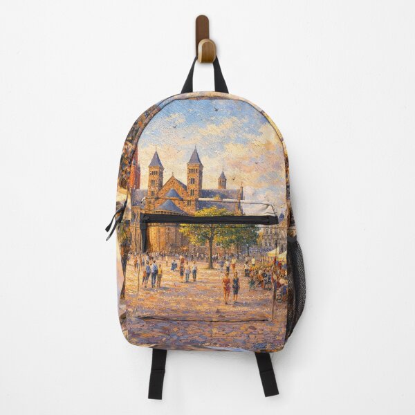 Item preview, A painting of Vrijthof in Maastricht, the Netherlands – A Beautiful place in Europe. designed and sold by GalleryKauffeld.