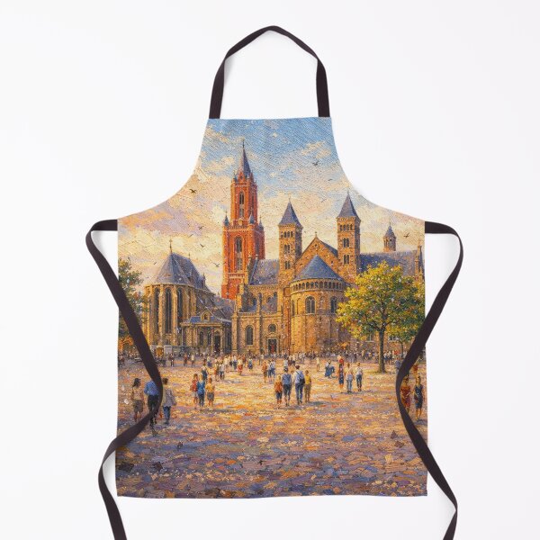 Item preview, A painting of Vrijthof in Maastricht, the Netherlands – A Beautiful place in Europe. designed and sold by GalleryKauffeld.