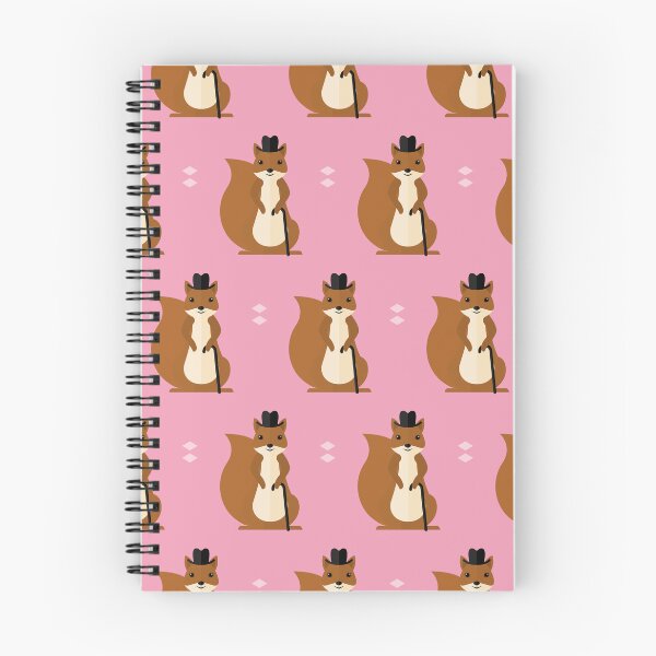 Item preview, Squirrels with hat and stick on pink designed and sold by reneesillus.