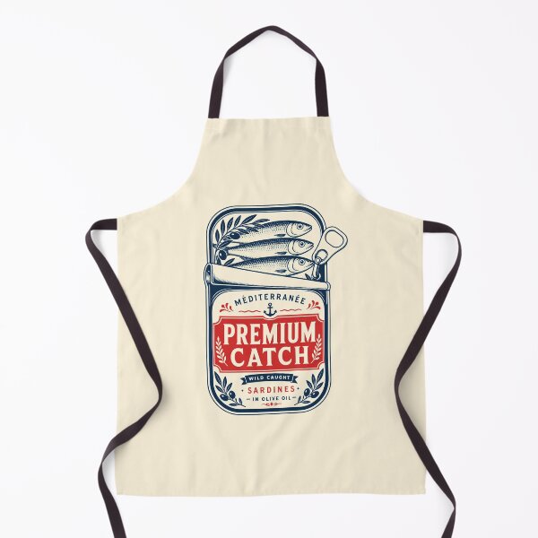 Item preview, Sardine-Core Coastal Grandmother — Mediterranean Seafood Graphic designed and sold by KAYJAY DESIGNS.