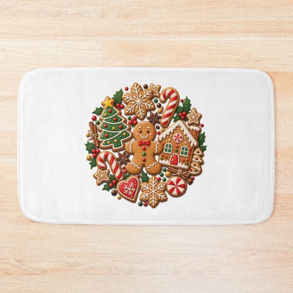 Item preview, Vintage Bakery Christmas Holiday Festive Gift - Cozy Christmas Gingerbread Man Cookie Collection designed and sold by Artycom.