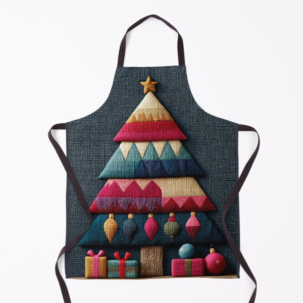 Item preview, Geometric Fabric Style Christmas Tree Art designed and sold by colorful-white.