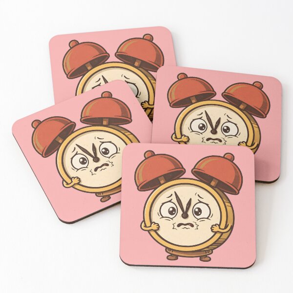 Item preview, Anxious Vintage Alarm Clock Cartoon Sticker designed and sold by PreeCha Art & Co..
